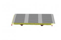 China 100kg/M3 Rockwool Sandwich Panel Wall Sound Proofing 100mm supplier