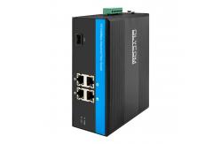 China Stable Transmission Din Mount Industrial Network Switch With 4 10/100Mbps UTP supplier