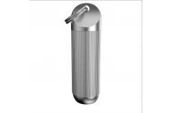 China 7 Day Round Shape Aluminum Pill Can Box For Keychain Purple Case supplier
