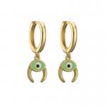 Brass Enamel Evil Eye Pendant