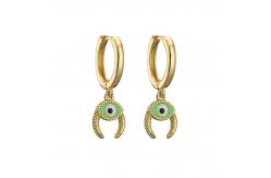 China Brass Enamel Evil Eye Pendant supplier