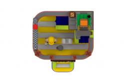 China Tool Topics 0.55mm 6.5x6.5x5.5m Inflatable Fun City supplier