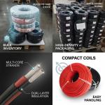 6mm2 PV1-F H1z2z2-k Solar Cable Tinned Copper XLPO Insulation UV Resistant for Solar DC Systems for sale