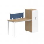 Factory Wholesale Wooden Modular Office Wood Linear Workstation With Cabinet for sale