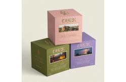 China Coated Paper Custom Scented Candle Jar Packaging Folding Paper Reverse Printed Tuck Box supplier