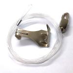 Transparent Nylon Cable Ceiling Picture Hanging Systems Adjustments Hook Gripper Cable for sale