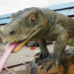 Snowproof 4m Realistic Animatronic Animals Komodo Dragon Model
