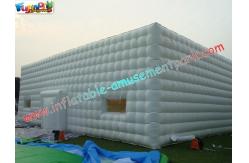 China White Cube Inflatable Party Tent , Inflatable Buildings For Exhibition supplier
