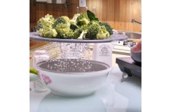 China 11 Silicone Frying Pan Splatter Guard With Folding Handle supplier