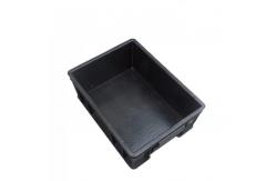 China Black ESD Circulation Box Antistatic Storage Crate Bin Box supplier