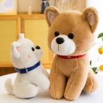 OEM Brushy Stuffed  Dog Toys With Printed Logo for sale