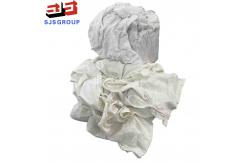 China Industrial Cleaning White T Shirt 100 Cotton Rags With No Zipper supplier