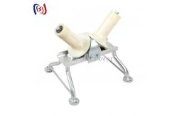China One Way Wire Pulling Rollers / V Shaped Cable Pulling Rollers 10kN Rated Load supplier