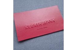 China Eco Friendly 3D 6cm Embossed Leather Patches supplier