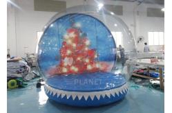 China 0.65mm PVC  Inflatable Santa Snow Globe Ball Quadruple Stitching supplier