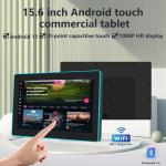15.6Inch RK3566 NFC POE Power Tablet PC Wall Mounted Meeting Android Tablet With Led Light for sale