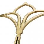 Contemporary UV Proof Gold UPVC Georgian Bar Windows Decorative Flowers for sale