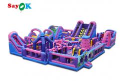 China Amusement Park Inflatable Bounce With Slide Digital  Printing supplier