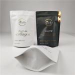 Custom Smell Proof White Kraft Paper Bags for Cookie Nuts Edibles Powder Tea Pet Food Biodegradable Packaging Bag for sale