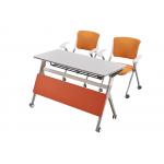 Foldable E1 Melamine Board Training Room Tables And Chairs With Castors for sale