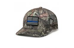 China Plain Camo Trucker Hat Mesh Back with embroidery patch, Unisex Mesh Trucker Cap supplier
