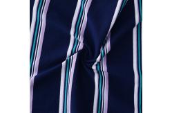 China Moisture Absorption And  Healthy Breathable Striped Knit Fabric For T-Shirt supplier