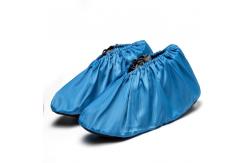 China Functional Esd 100% Polyester With Conductive Fiber Anti Static Cleanroom Overshoes supplier