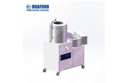 China Electrolysis Fully Automatic Potato Peeling Cutting Washing Machine supplier