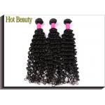 Deep Wave Pure Virgin Human Hair Extensions , Unprocessed Virgin Hair Bundles