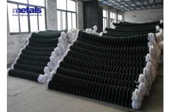 China Custom Fence Cyclone Wire Mesh Vinyl PVC Coated Chain Link Fence 5ft Green supplier