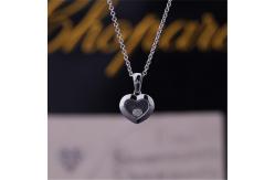 China Chopard HAPPY DIAMONDS ICONS PENDANT Heart Necklace in ETHICAL WHITE GOLD DIAMOND supplier