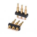 Single Row 3pin 1.5mm Dip Type Gold Plated Brass Pogo pin Connector 2.54mm pitch for sale