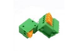 China PA66 Housing 2.54mm Pitch PCB Screwless Terminal Block supplier