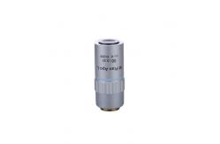 China Long Working Focus Achromatic Objective Lens 50X Microscope Objective Flat Field supplier