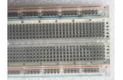 China 830 Point Round Hole Transparent Prototyping Breadboard with ABS Material supplier