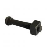 Stainless Steel Railway Track Fasteners , GOST ANSI Black M10 Bolts Finishing Surface for sale
