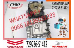 China Fuel Injection Pump 729236-51412 For Yanmar 3TNV88 Engine Injector Pump supplier