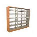 Library 2.0mm Thickness Stainless Steel Metal Storage Rack Library Shelving for sale
