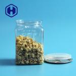 EOE Disposable Plastic Food Cans 450ml Square PET Food Grade for sale