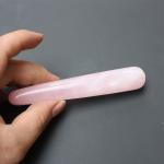 Acupuncture Pink Crystal Massage Stick Quartz Beauty Body Relaxation for sale