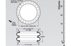 China W01-M58-7532 Air Spring Two Ply Bellows Style 29 Double Bead Rings supplier