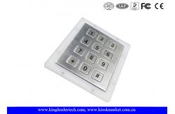 China Waterproof Metal Number Keypad 12 flush Keys Rear Panel Mount supplier