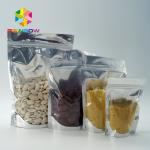 PET / PE Aluminum Foil Pouch Packaging Clear Metallic Foil Stand Up k Bag for sale