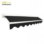 Acrylic Manual Retractable Awning Outdoor Sun Shade Canopy for sale