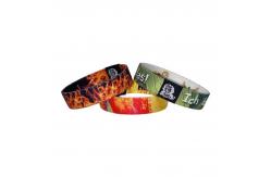 China Elastic Polyester Reusable RFID Bracelet Wristband Customized Fabric NFC Sports Wristband supplier
