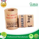100% Recyclable Rubber Based Adhesive Custom Printed Kraft Paper For Packing