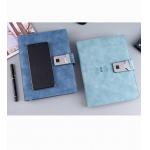 Waterproof Multiscene PU Leather Notebook , Recyclable Notepad With Power Bank for sale