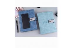 China Waterproof Multiscene PU Leather Notebook , Recyclable Notepad With Power Bank supplier