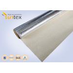 High Temperature Aluminum Foil Fiberglass Fabrics For Welding / Fire Protection And Thermal Insulation Materials for sale