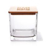 Embossed Clear Glass Candle Jars Rectangle 4oz 6oz 8oz 10oz 12oz